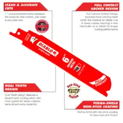 Freud Diablo Fire & Recue Sawzall Blades