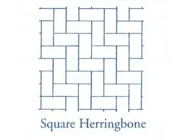 Square Herringbone Pattern for Interior Design, Flooring, or Wall Decoration, showcasing a classic geometric layout. Ideal for architects, designers, and homeowners seeking stylish tiling solutions.
