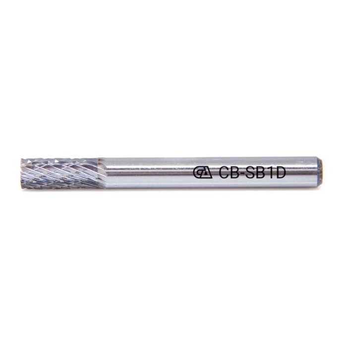 Cylindrical Shape Double Cut Carbide Burrs with End Cut