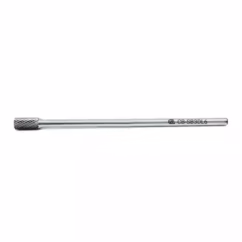 Extended 6” Cylindrical Shape Double Cut Carbide Burrs with End Cut
