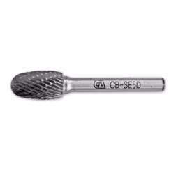 Oval Shape Double Cut Carbide Burr-with 1/4” Shank for Die Grinder