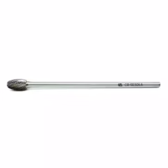 Double Cut Oval Tungsten Carbide Burr 6" Shank