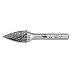 Double Cut Rotary Carbide Burr with Arch Pointed Nose
