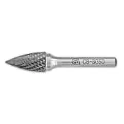 CB-SG5D carbide burr tool for industrial grinding and precision carving in metalworking and woodworking. High-quality cutting head designed for efficient material removal.