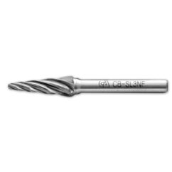 Conical Taper Shape Ball Nosed Aluminum Cut Carbide Burr