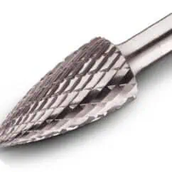 NIS Tools, precision carbide burr for cutting, shaping, and engraving in metalworking and industrial applications.