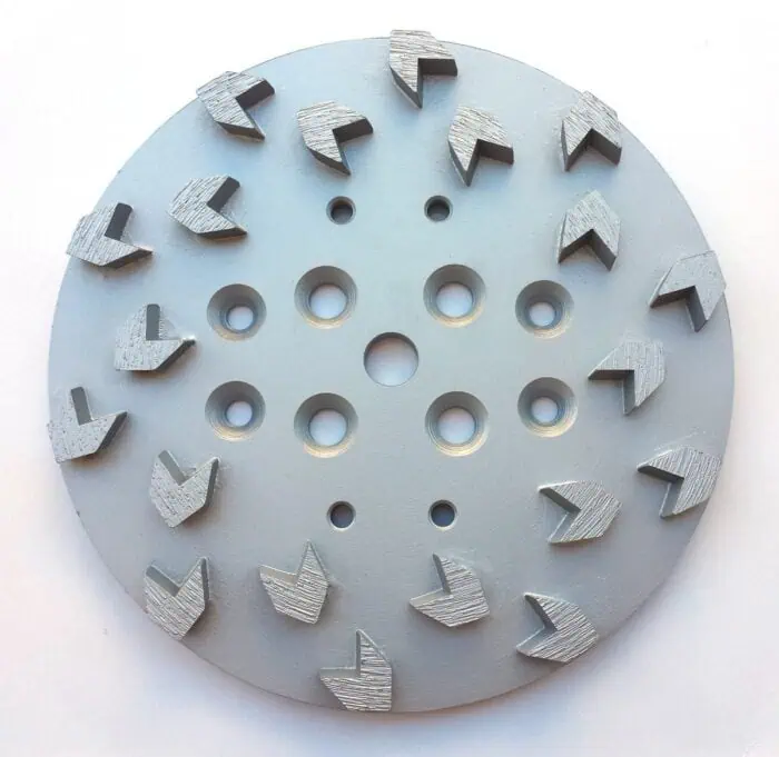 High-precision diamond grinding wheel for industrial machining with multiple cutting segments, suitable for metal and stone grinding applications.