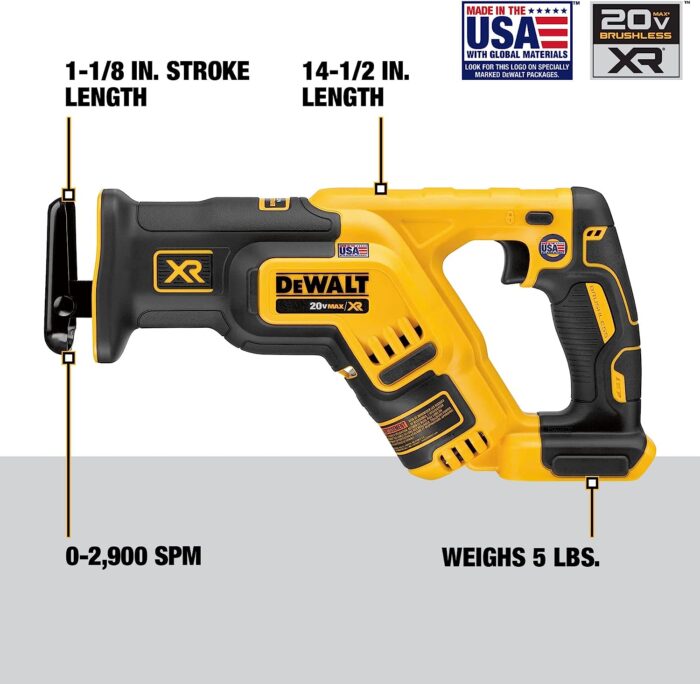 DEWALT 20V MAX RECIPROCATING SAW 2