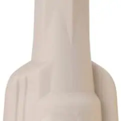 Ceramic or plastic component with a white matte finish, featuring intricate groove patterns suitable for electrical or mechanical applications. Designed for durability and precision fitting.