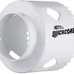 Black Quickcore saw blade with Blu-Mol XTreme branding for high-performance cutting tools. Designed for precision and durability in power tools.