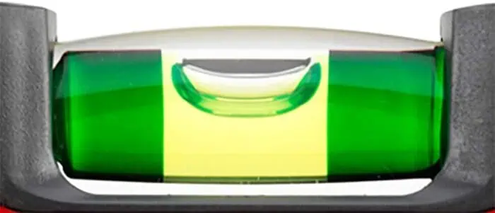 Laser level tool, green bubble level, precise leveling instrument for construction and DIY projects, NIS Tools product image.