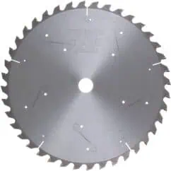 High-speed circular saw blade for cutting wood and other materials, featuring sharp teeth and durable construction. Perfect for professional carpentry and woodworking projects.