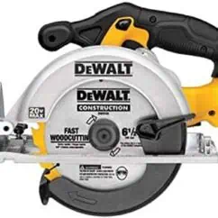 High-resolution photo of DeWalt circular saw, ideal for woodworking and construction projects, showcasing precision cutting tools for professional contractors.