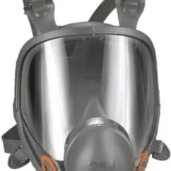N95 respirator mask with advanced filtration, designed for industrial and healthcare safety, featuring adjustable straps and a secure fit for respiratory protection.