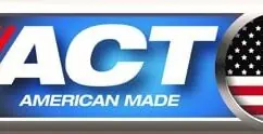 ACT American Made Logo with USA Flag, showcasing quality and authenticity of American manufacturing.