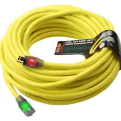 EP2000A electrical extension cord with LED indicator lights for industrial and home use, flexible and durable power extension cable.