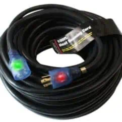 High-temperature heat sealing cord with 100ft length, insulated power connectors, suitable for kitchen appliances and industrial heat sealing applications.