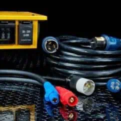 NIS Tools electrical testing equipment with multiple cables and connectors for industrial and electrical diagnostics.