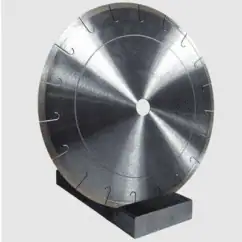 High-precision circular saw blade for industrial cutting applications, made of durable steel with calibrated measurement markings for accurate and efficient material processing.