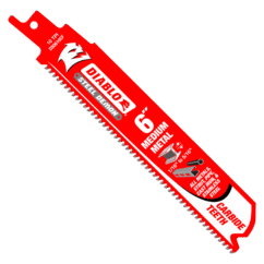 FREUD CARBIDE MEDIUM METAL RECIP BLADES 6 INCH