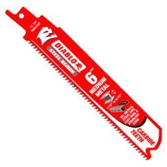 Heavy-duty DIALOGO steel demon chainsaw blade for cutting heavy metal, featuring 10 TPI teeth, medium metal capacity, and designed for strut pipes, cast iron, and stainless steel applications.