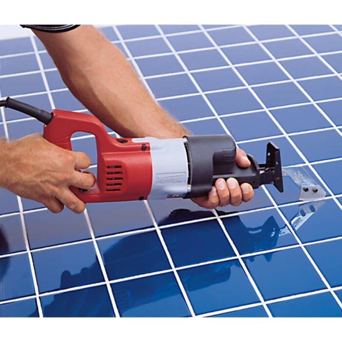 GROUT GRABBER REMOVAL TOOL in action