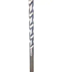High-quality drill bit with twisted flutes, ideal for precision drilling and industrial applications. Made of durable steel for efficient cutting in various materials.
