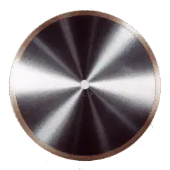 Polished circular saw blade used for industrial cutting and machining applications, showcasing precise metal craftsmanship.