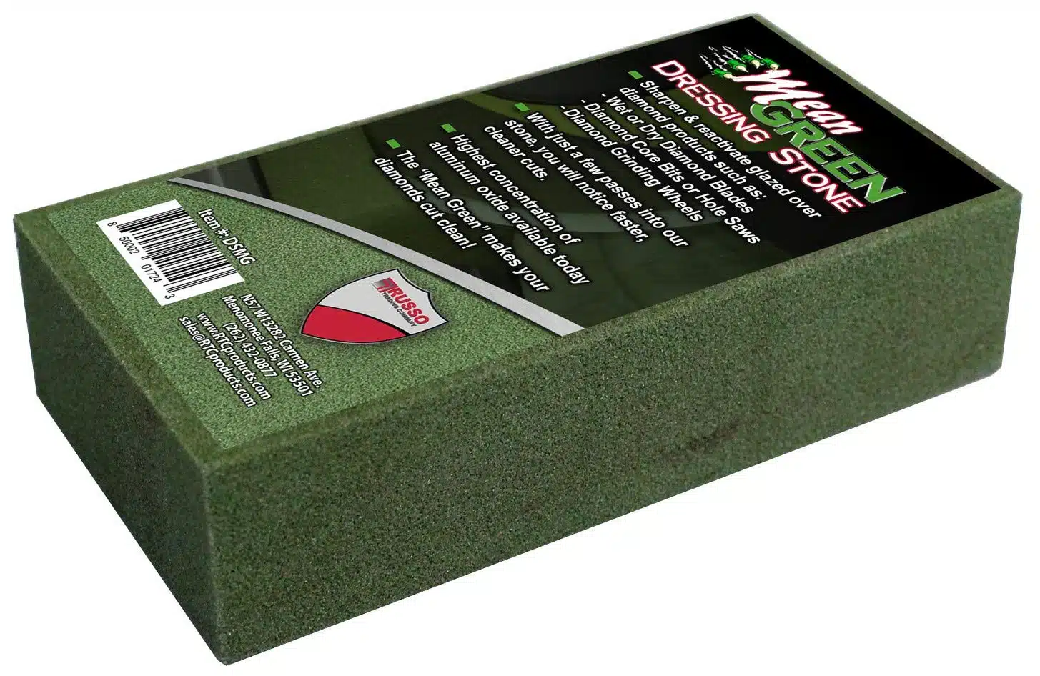 Dremel Green Stone cleaning kit box with green textured surface and product details.