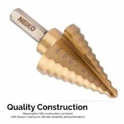 High-quality fastener drill bit with titanium coating for enhanced durability and performance, ideal for construction and industrial projects.