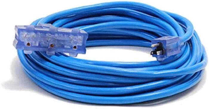 Pro Glow Extension Cord TRIPLE TAP BLUE