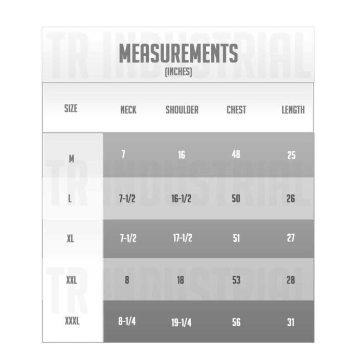 SAFETY VEST SIZES