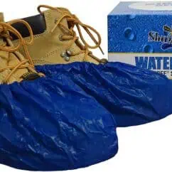 Shoe waterproof cover for hiking boots, blue disposable shoe covers, protective waterproof shoe covers, outdoor waterproof shoe covers for work or walking, 40 pairs eco-friendly waterproof shoe covers.
