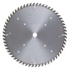Sharp circular saw blade ideal for woodworking and construction projects, featuring durable metal construction with precise teeth for clean cuts.