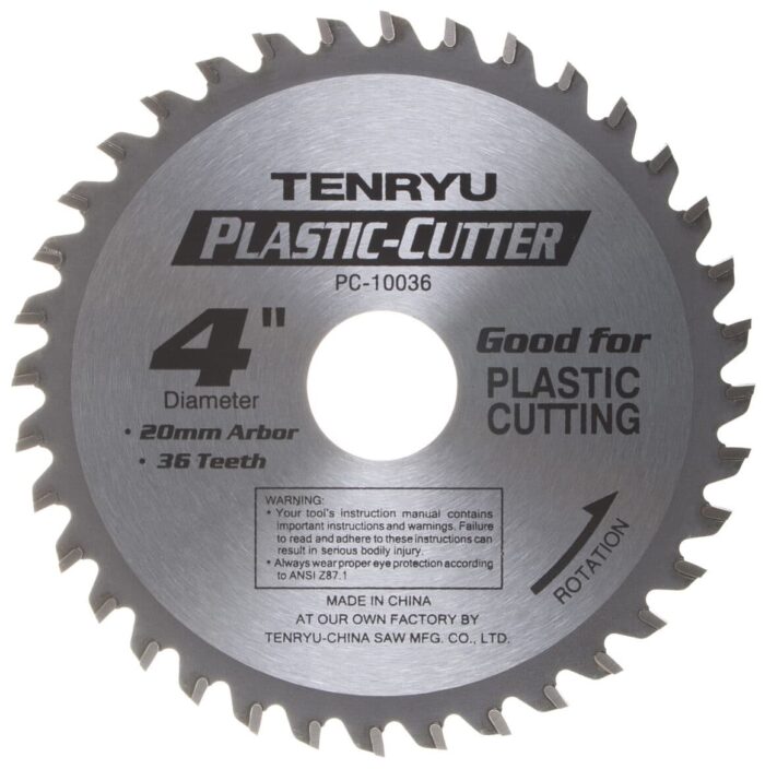 TENRYU PLASTIC CUTTER SERIES 4 INCH X 36 TOOTH