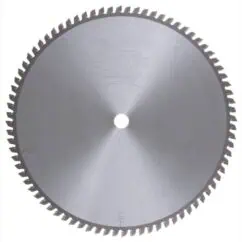 A high-resolution circular saw blade made of metal with sharp teeth, designed for precision cutting in industrial applications.