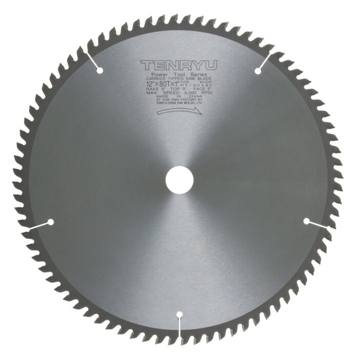 TENRYU POWER TOOL SERIES FOR MITER SAWS 12 INCH 80 TOOTH.
