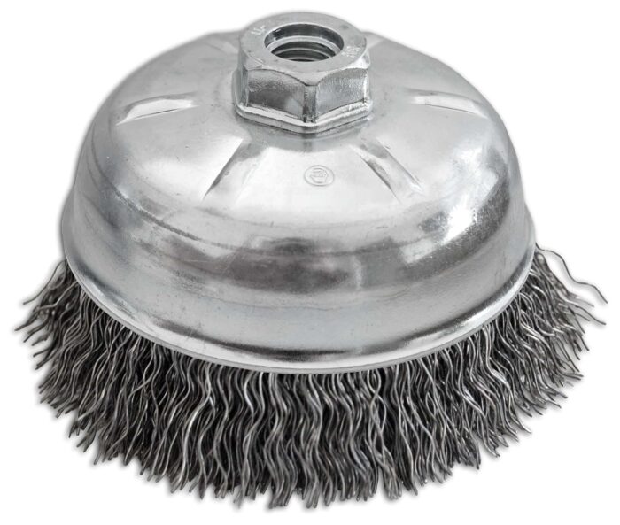 crimped wire cup brush