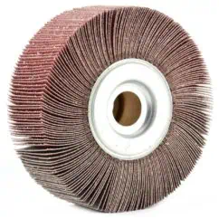 Abrasive flap wheel for surface grinding and polishing, industrial tools, easy to use, high-quality abrasive material for woodworking and metalworking applications, NIS Tools.