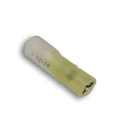 ACT YELLOW HEAT SHRINK TERMINAL, FULLY INSULATED FEMALE