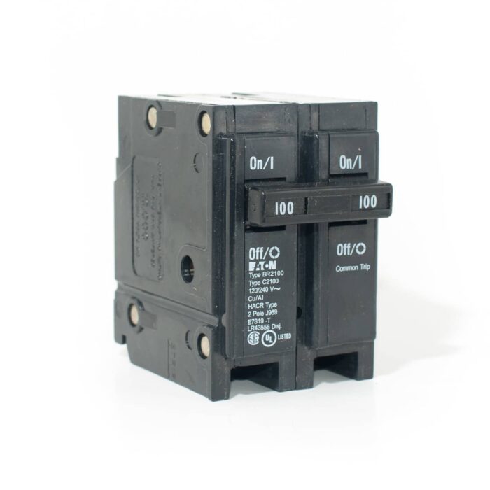 Eaton / Cutler Hammer BR2100 Circuit Breaker; 100 Amp, 120/240 Volt AC, 2-Pole
