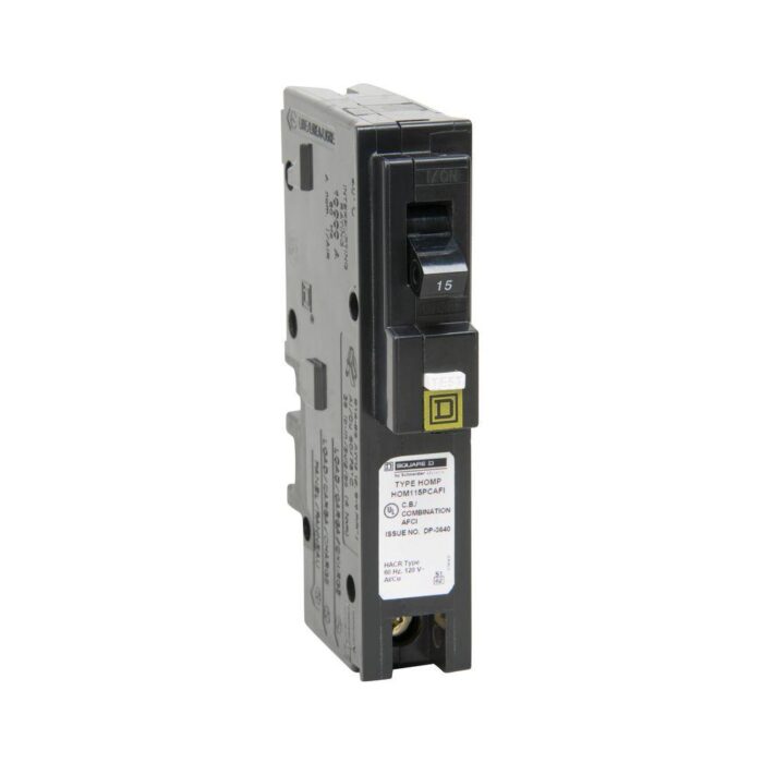 SQUARE D 15 Amp Arc Fault Circuit Breaker