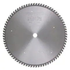 Precision circular saw blade with detailed specifications, ideal for woodworking and cutting applications, made in Japan, featuring high-speed performance and durable construction.
