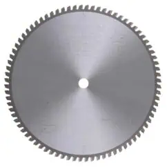 Circular saw blade for woodworking and construction, featuring sharp teeth and durable metal construction, ideal for cutting various materials with precision.
