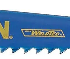 IRWIN reciprocating saw blade for metal cutting, 4.2mm thick, 37265G, 6 TPI, ideal for nail-embedded wood and bi-metal applications, durable and precision-engineered for professional use.
