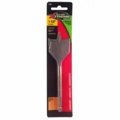 Heavy-duty 1 1/2-inch wood chisel for woodworking and carpentry, durable steel blade, ergonomic handle for precision and control, ideal for professional and DIY projects.