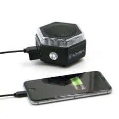 Highly sensitive and compact vibration sensor connected to a smartphone for real-time data collection and analysis, ideal for industrial and IoT applications.