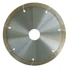 High-speed circular saw blade with sharp teeth and industrial design for precise cuts in construction and woodworking.