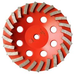 High-performance diamond-tipped circular saw blade for cutting hard materials, designed for construction and industrial use.