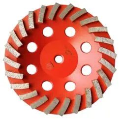 High-performance diamond-tipped circular saw blade for cutting hard materials, designed for construction and industrial use.